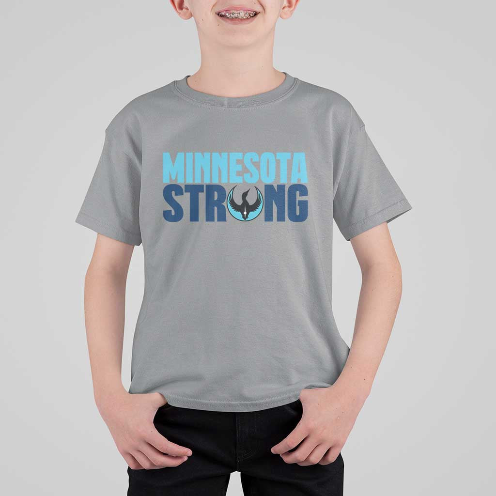 MN State Bird Loon T Shirt For Kid Minnesota Strong Pride