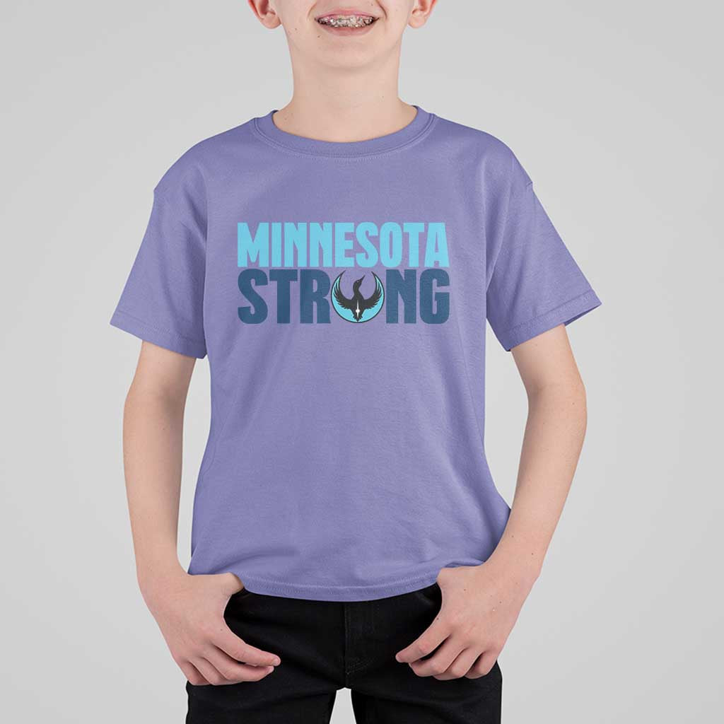 MN State Bird Loon T Shirt For Kid Minnesota Strong Pride