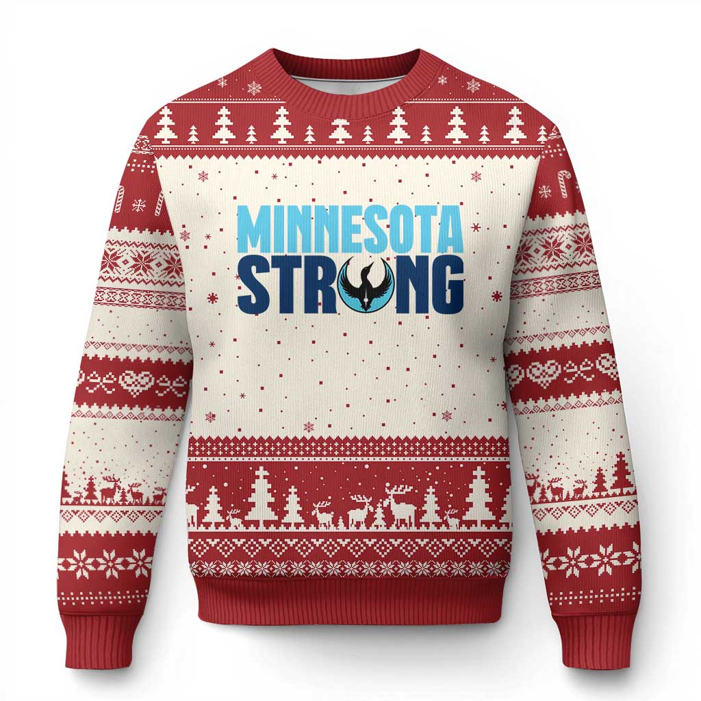 MN State Bird Loon Ugly Christmas Sweater Minnesota Strong Pride