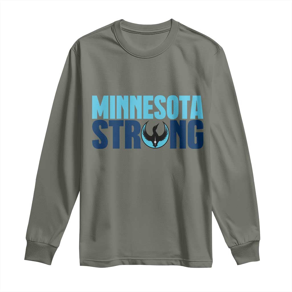 MN State Bird Loon Long Sleeve Shirt Minnesota Strong Pride