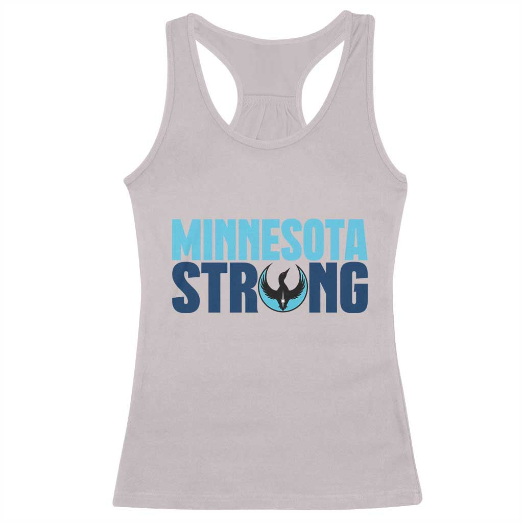 MN State Bird Loon Racerback Tank Top Minnesota Strong Pride