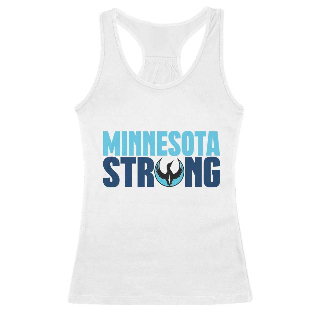 MN State Bird Loon Racerback Tank Top Minnesota Strong Pride