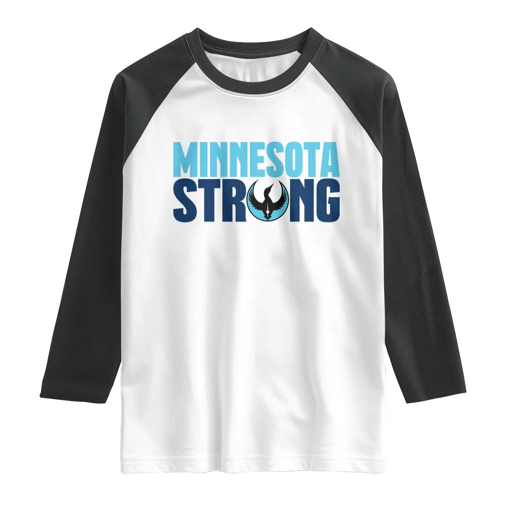 MN State Bird Loon Raglan Shirt Minnesota Strong Pride