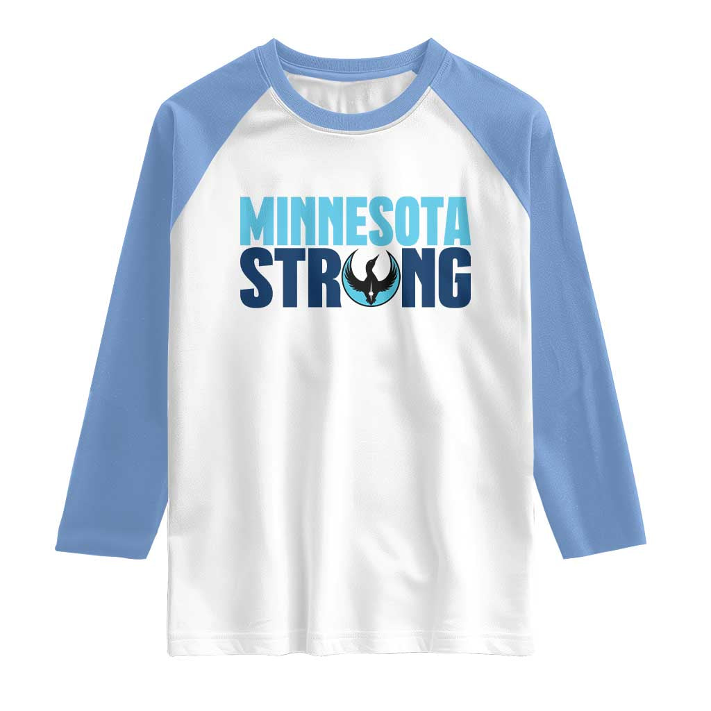 MN State Bird Loon Raglan Shirt Minnesota Strong Pride