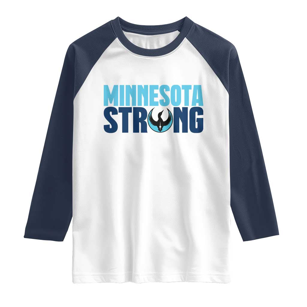 MN State Bird Loon Raglan Shirt Minnesota Strong Pride