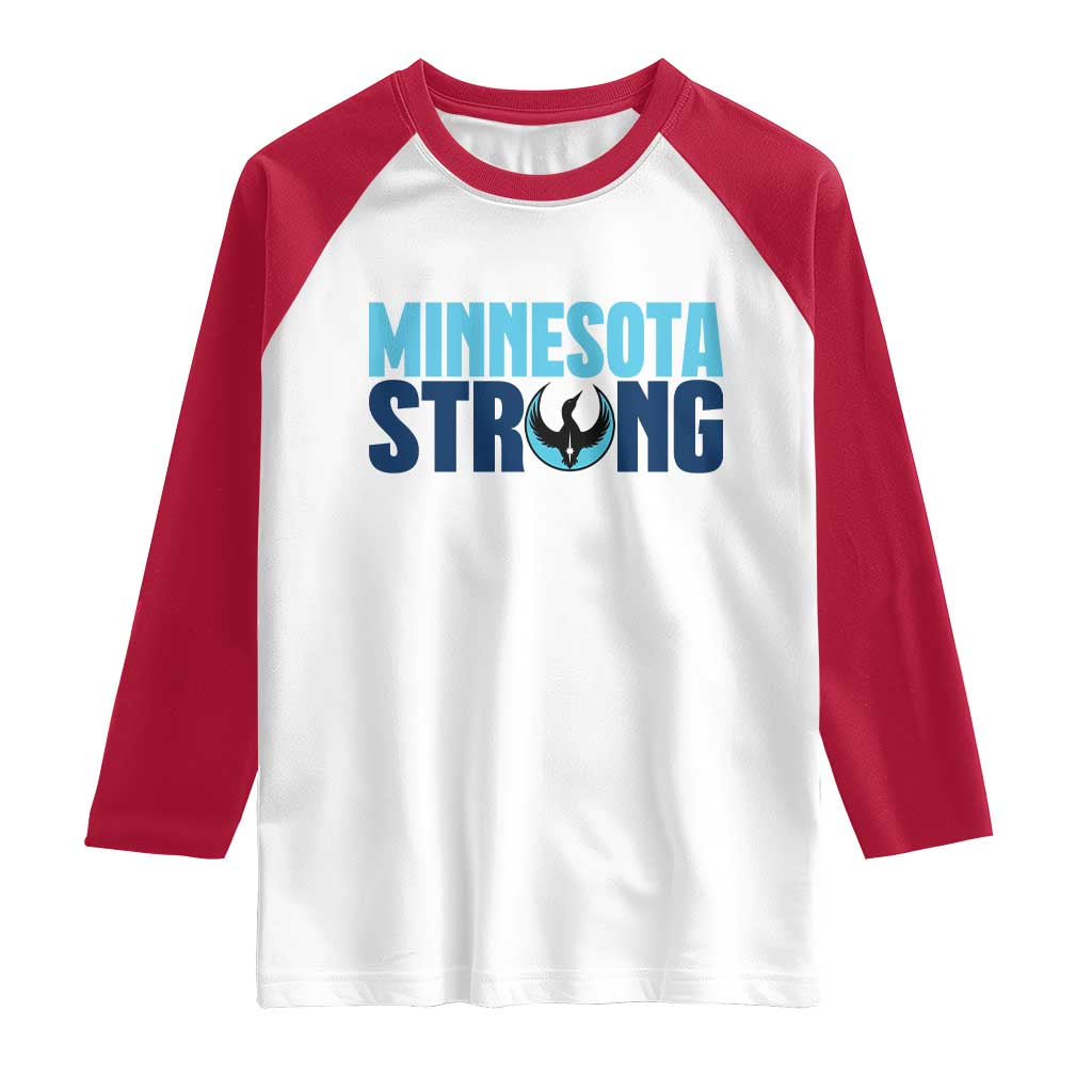MN State Bird Loon Raglan Shirt Minnesota Strong Pride