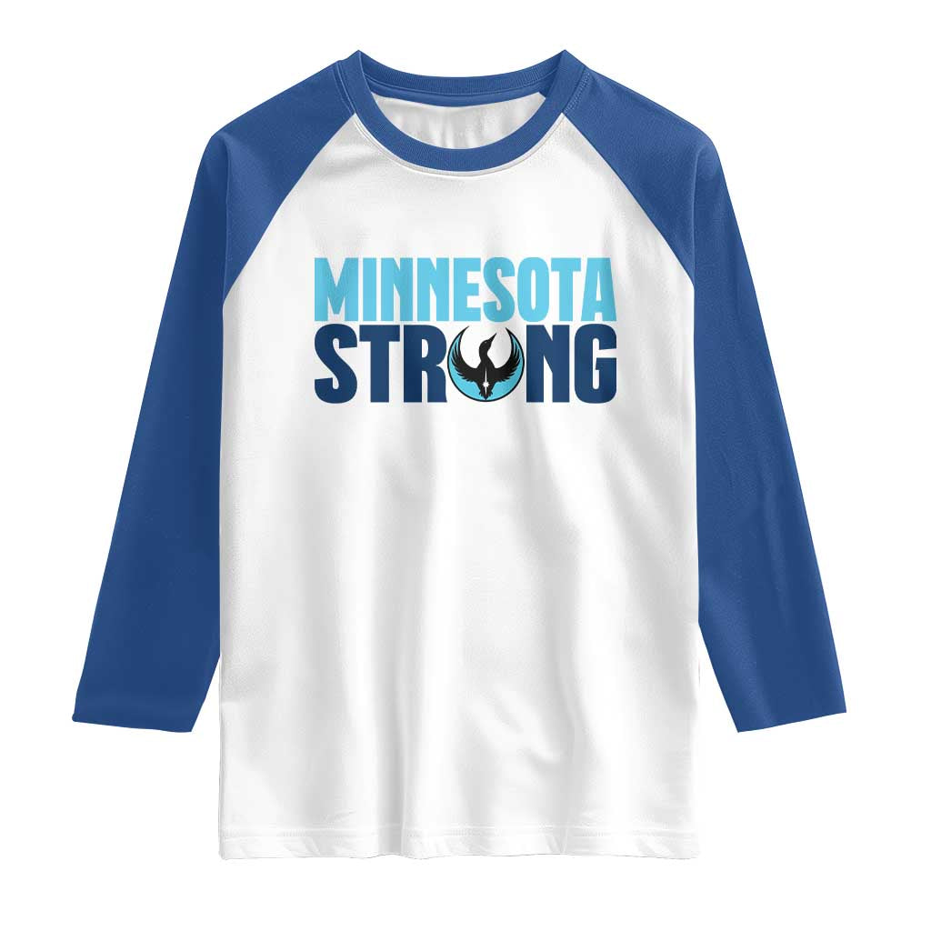 MN State Bird Loon Raglan Shirt Minnesota Strong Pride