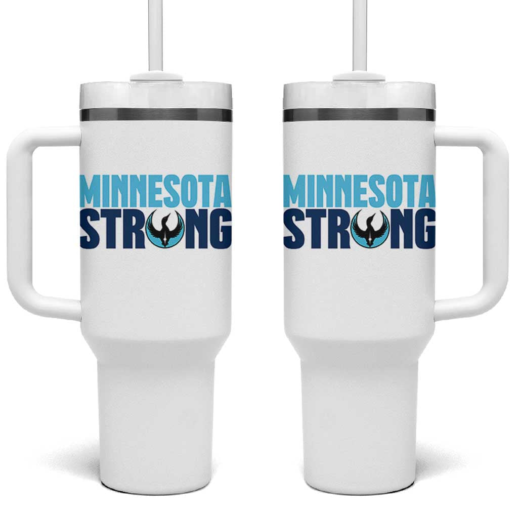 MN State Bird Loon Tumbler With Handle Minnesota Strong Pride