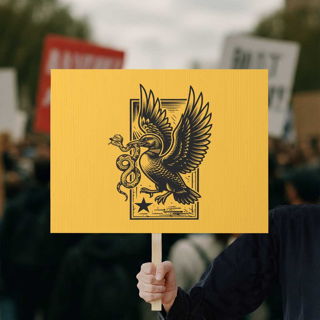 Rebel Loon Takes Down The Snake Protest Sign Support MN Anti Ice Movement
