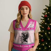 Rebel Loon Takes Down The Snake V-Neck Knit Sweater Vest Support MN Anti Ice Movement