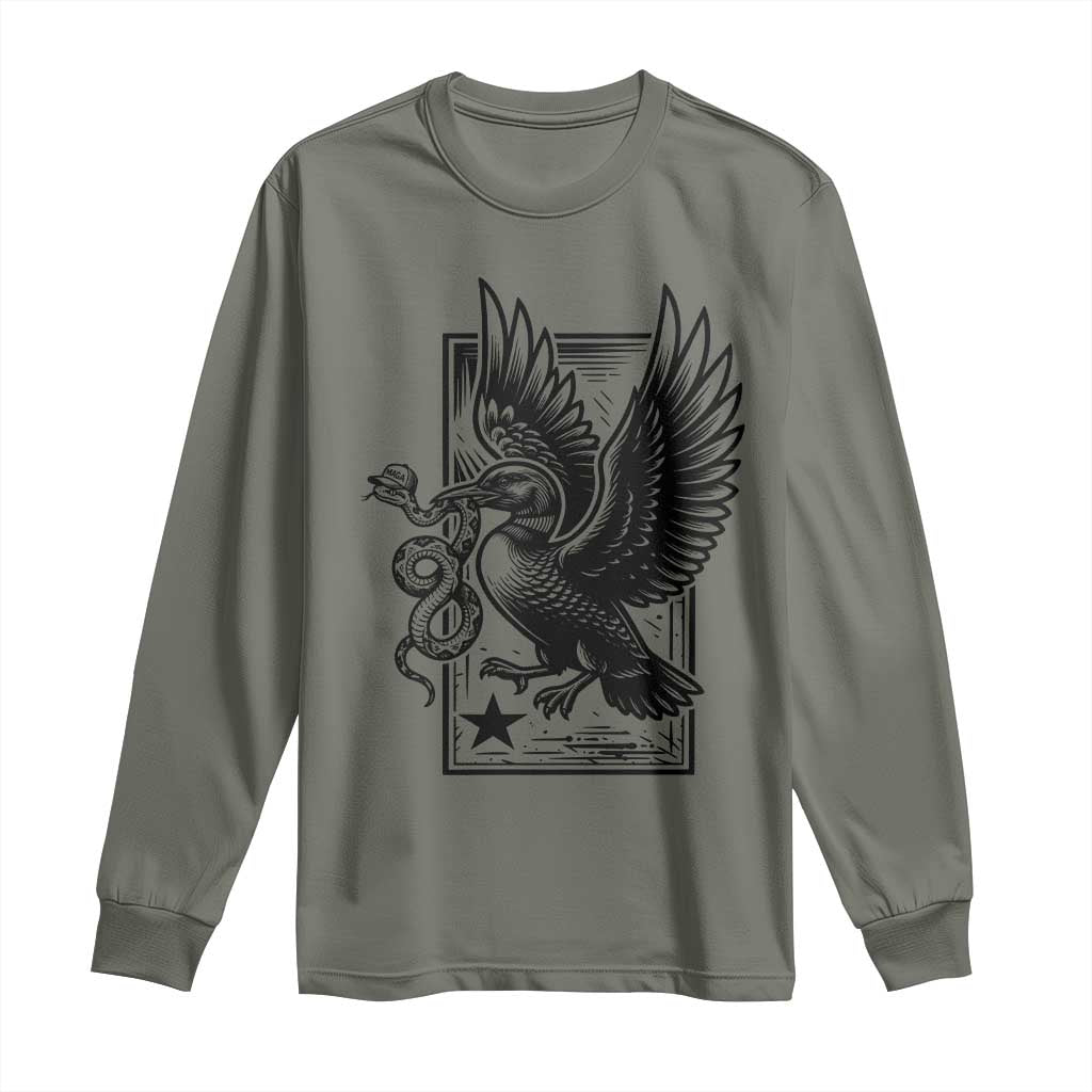 Rebel Loon Takes Down The Snake Long Sleeve Shirt Support MN Anti Ice Movement