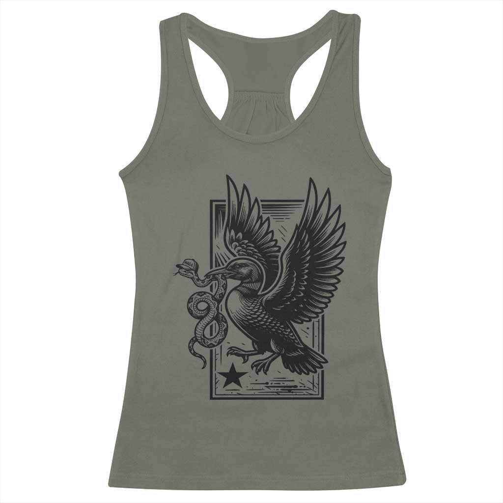 Rebel Loon Takes Down The Snake Racerback Tank Top Support MN Anti Ice Movement