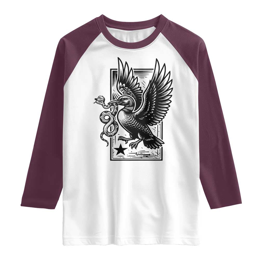 Rebel Loon Takes Down The Snake Raglan Shirt Support MN Anti Ice Movement