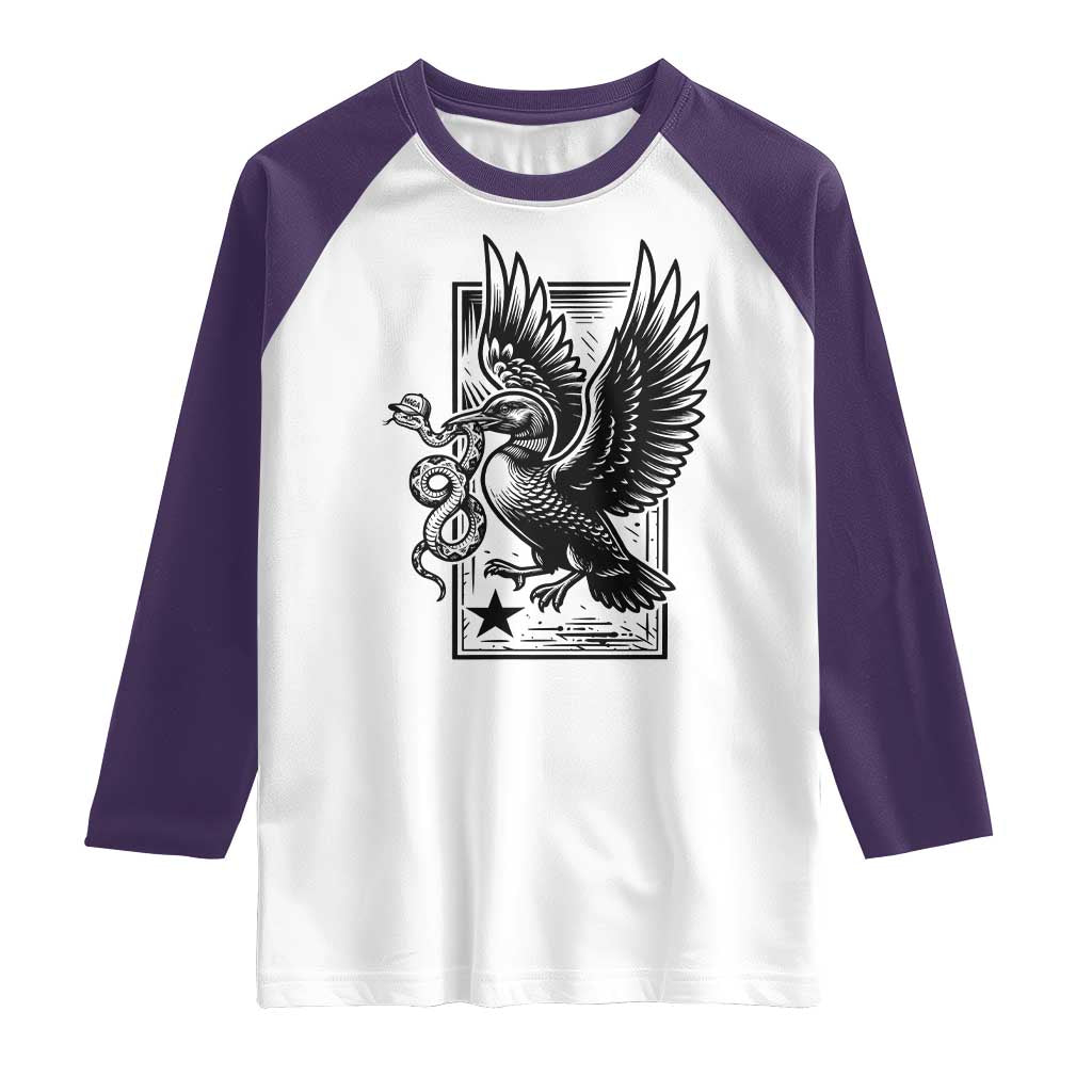 Rebel Loon Takes Down The Snake Raglan Shirt Support MN Anti Ice Movement