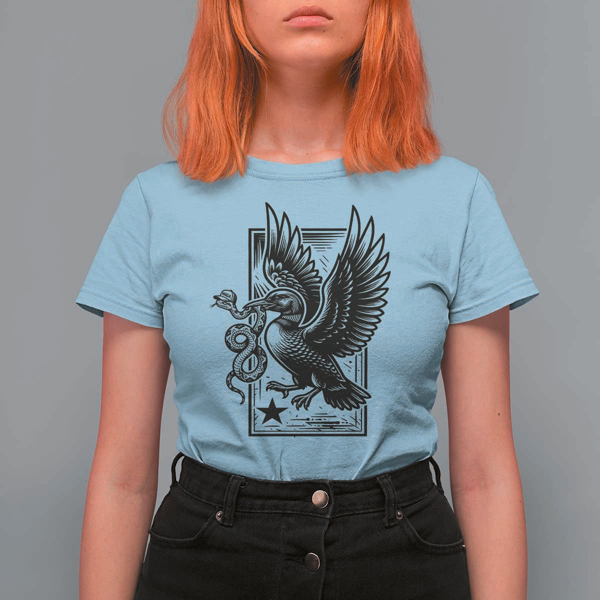 Rebel Loon Takes Down The Snake T Shirt For Women Support MN Anti Ice Movement