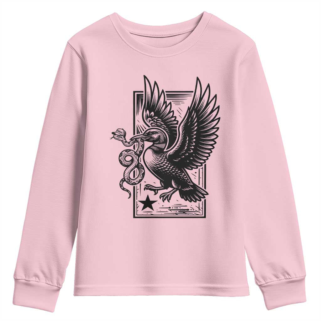 Rebel Loon Takes Down The Snake Youth Sweatshirt Support MN Anti Ice Movement