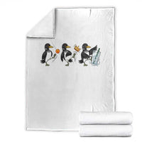 Funny No Kings MN Rebel Loon Throw Blanket Minnesota State Pride