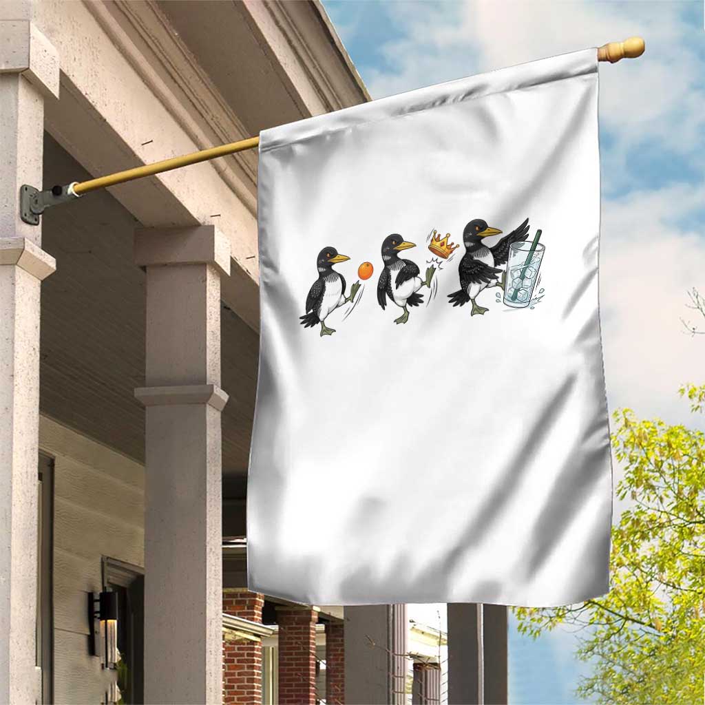 Funny No Kings MN Rebel Loon Garden Flag Minnesota State Pride