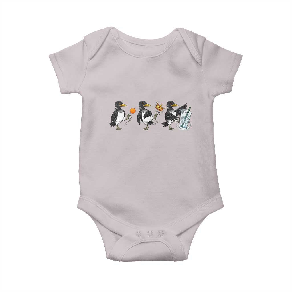 Funny No Kings MN Rebel Loon Baby Onesie Minnesota State Pride
