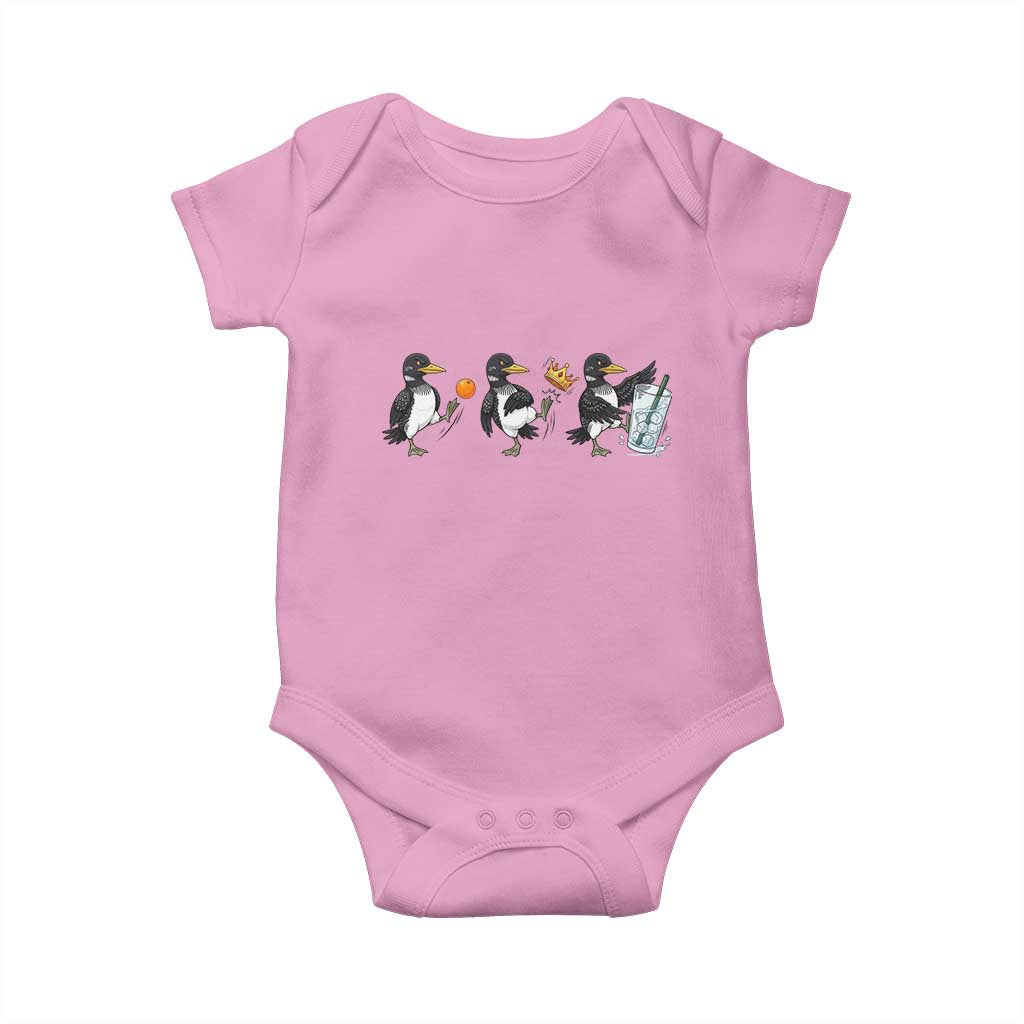 Funny No Kings MN Rebel Loon Baby Onesie Minnesota State Pride