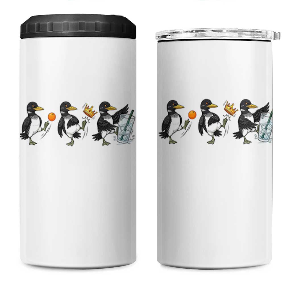 Funny No Kings MN Rebel Loon 4 in 1 Can Cooler Tumbler Minnesota State Pride