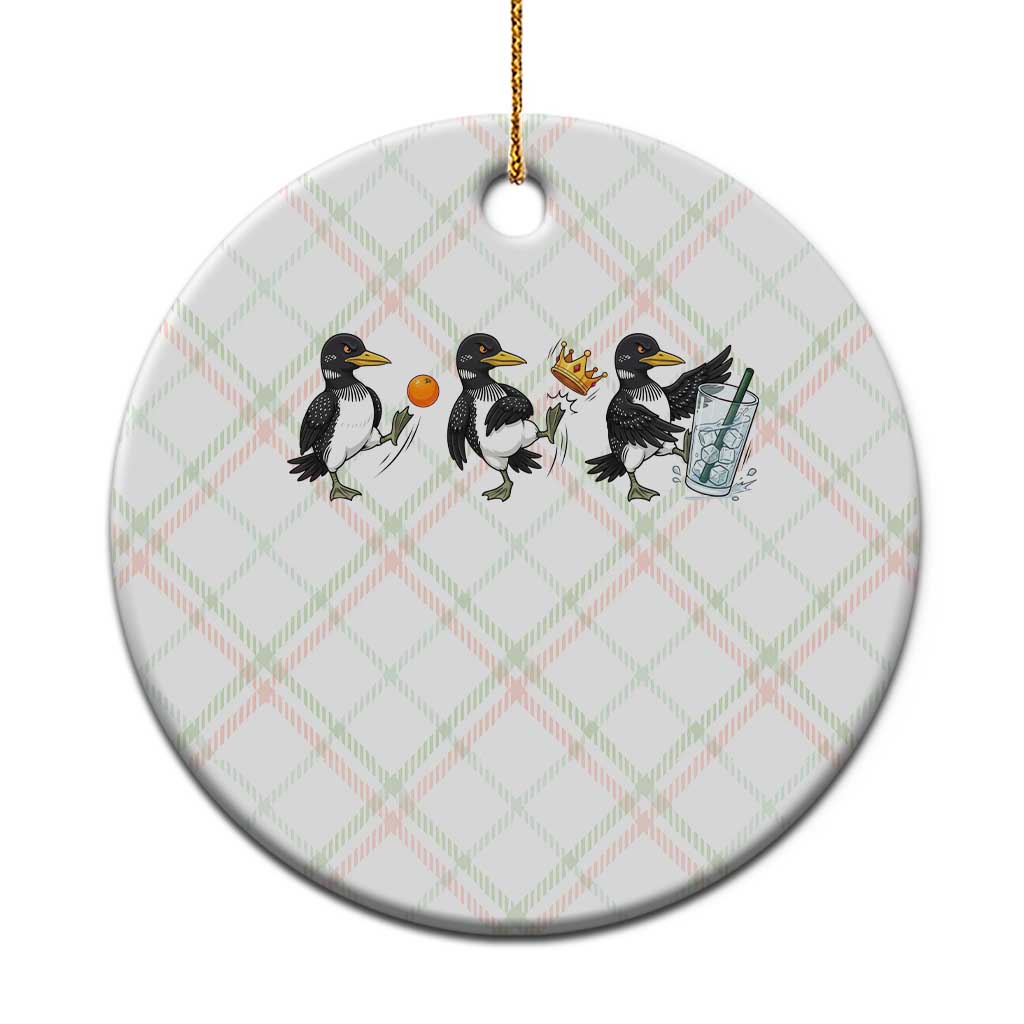 Funny No Kings MN Rebel Loon Ceramic Ornament Minnesota State Pride