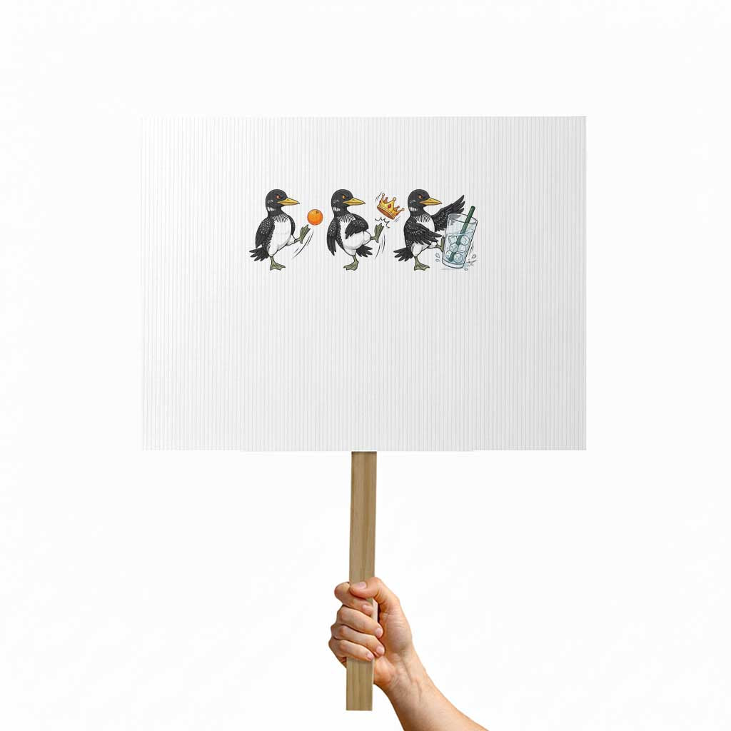 Funny No Kings MN Rebel Loon Protest Sign Minnesota State Pride