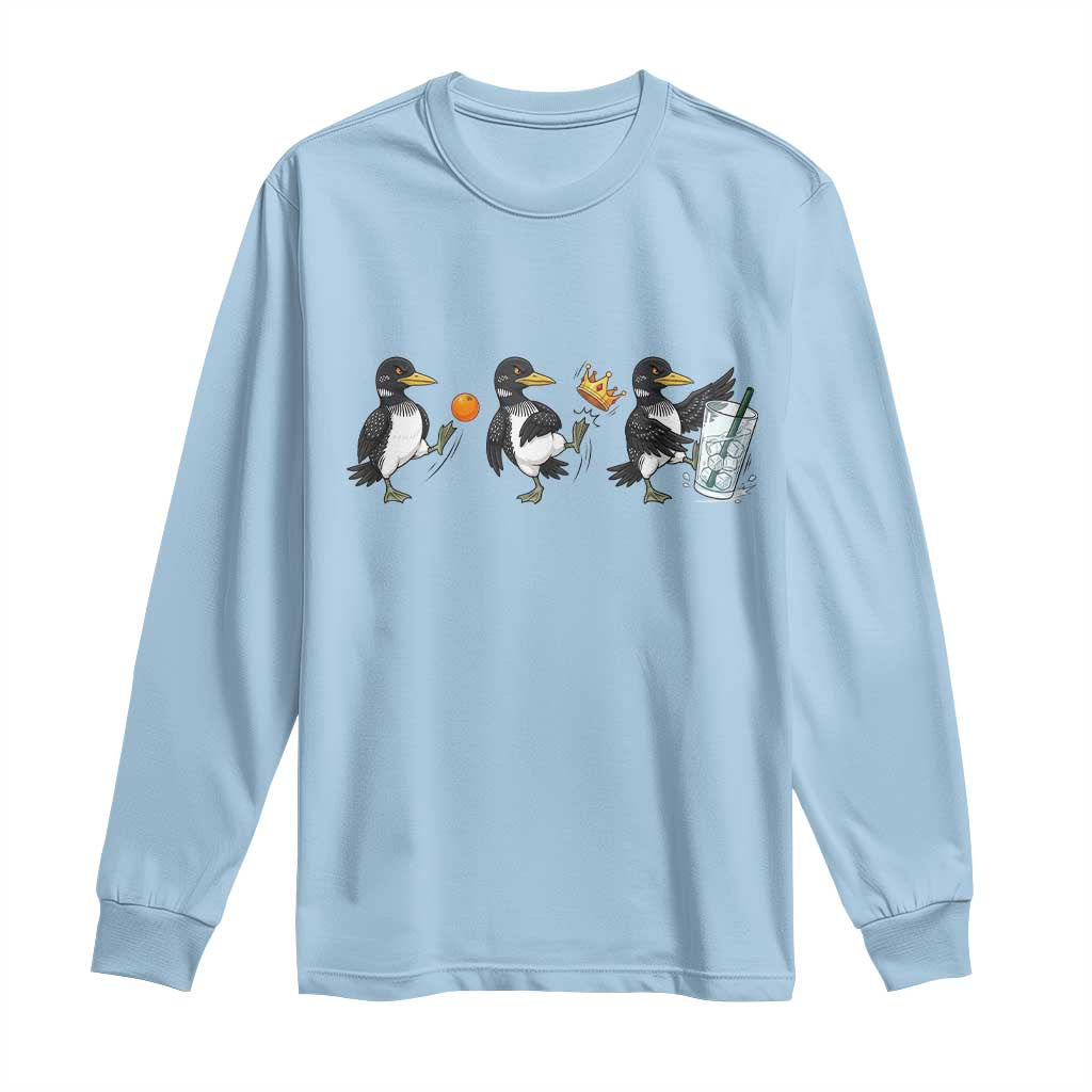 Funny No Kings MN Rebel Loon Long Sleeve Shirt Minnesota State Pride