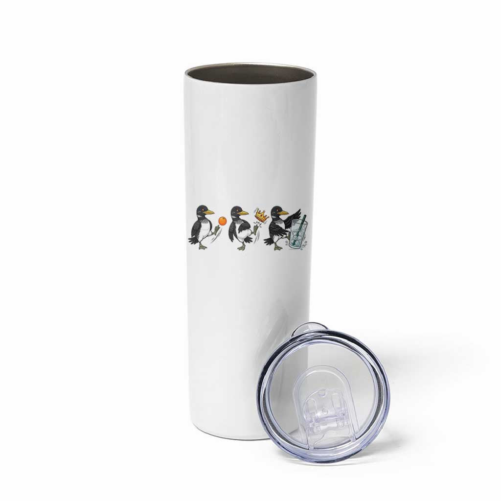 Funny No Kings MN Rebel Loon Skinny Tumbler Minnesota State Pride