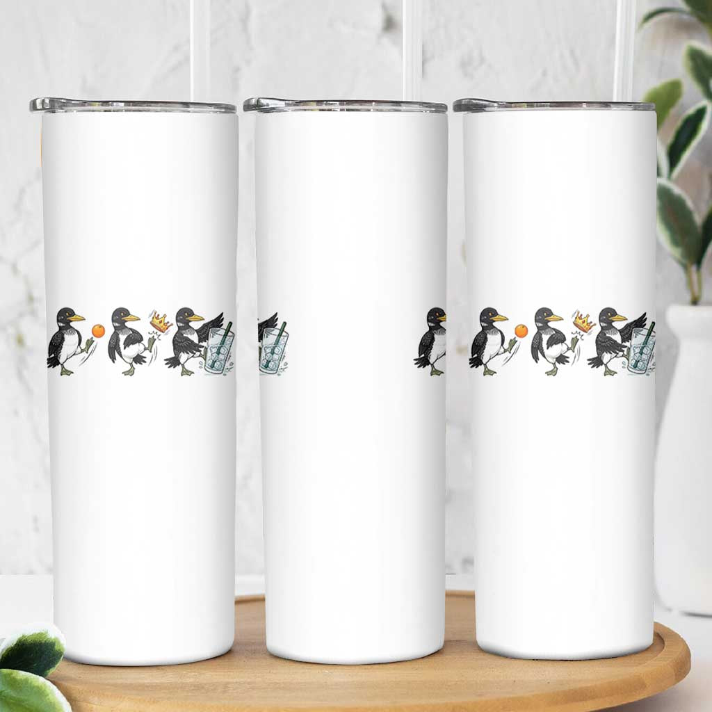 Funny No Kings MN Rebel Loon Skinny Tumbler Minnesota State Pride