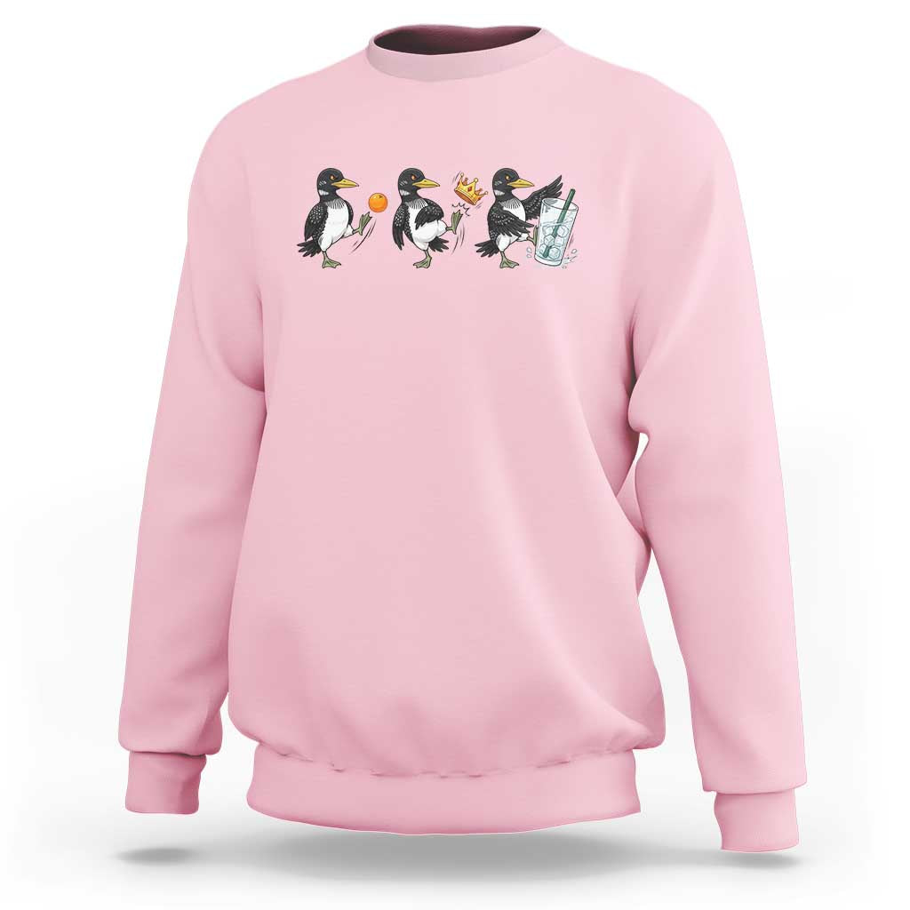 Funny No Kings MN Rebel Loon Sweatshirt Minnesota State Pride