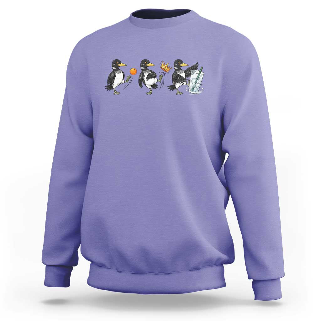 Funny No Kings MN Rebel Loon Sweatshirt Minnesota State Pride