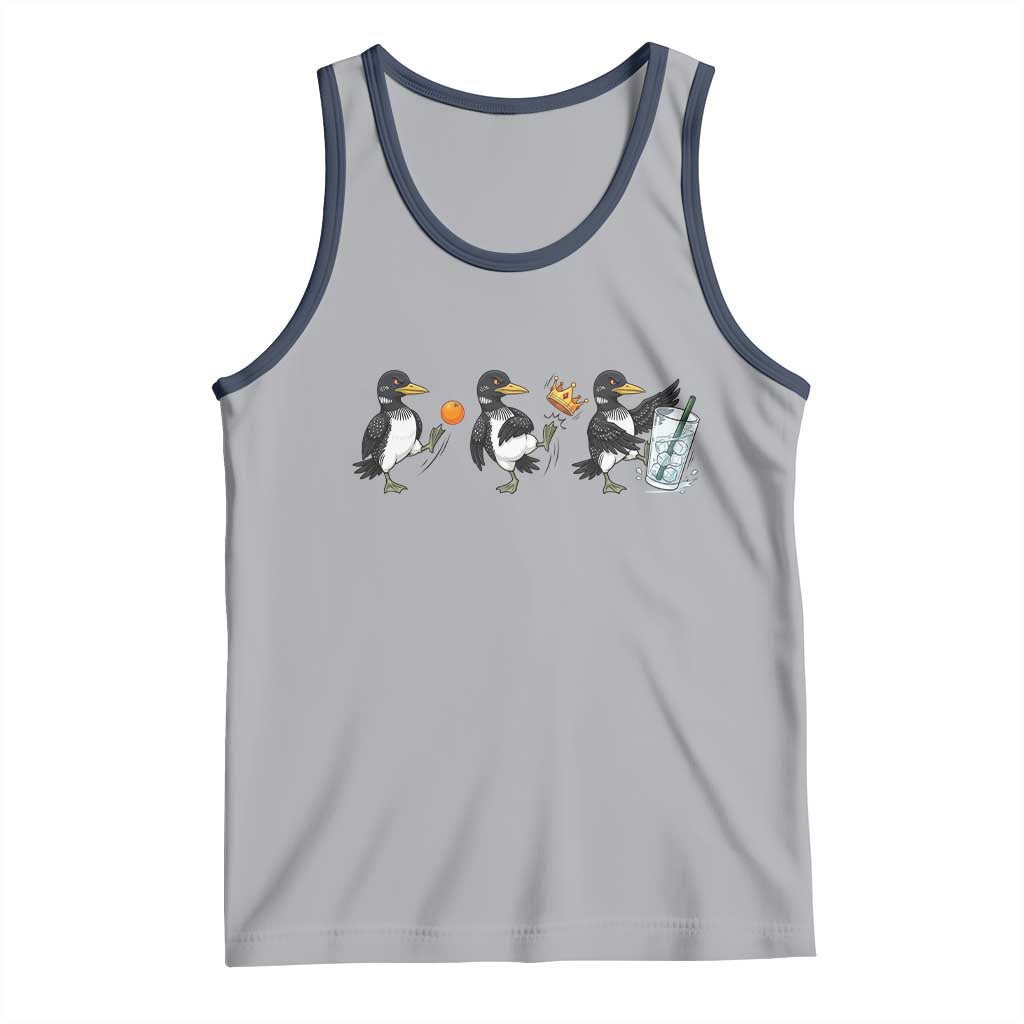 Funny No Kings MN Rebel Loon Tank Top Minnesota State Pride