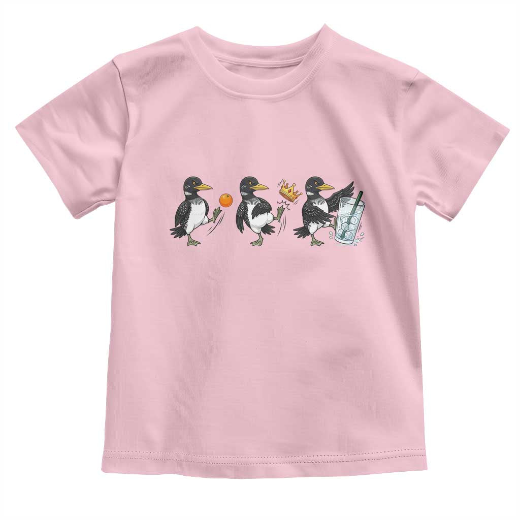 Funny No Kings MN Rebel Loon Toddler T Shirt Minnesota State Pride