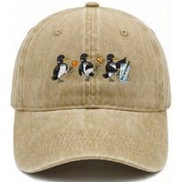 Funny No Kings MN Rebel Loon Washed Cotton Baseball Cap Minnesota State Pride