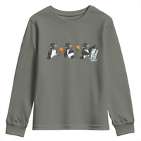 Funny No Kings MN Rebel Loon Youth Sweatshirt Minnesota State Pride
