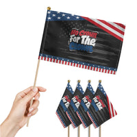 Anti Monarchy Political Patriotic Handheld Flag No Crown For A Clown