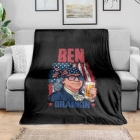 Benjamin Franklin Throw Blanket Funny Ben Drankin American History