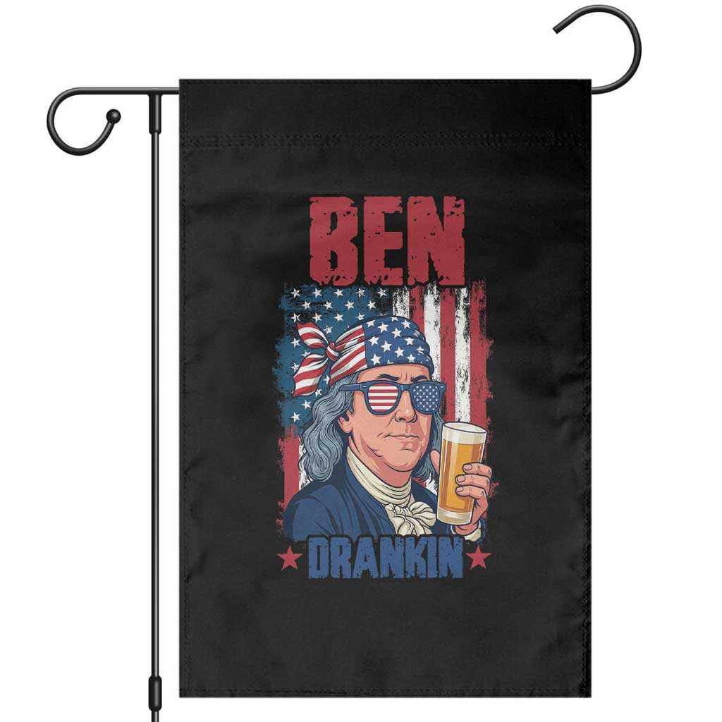 Benjamin Franklin Garden Flag Funny Ben Drankin American History