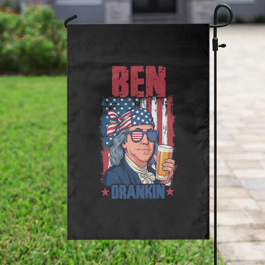 Benjamin Franklin Garden Flag Funny Ben Drankin American History