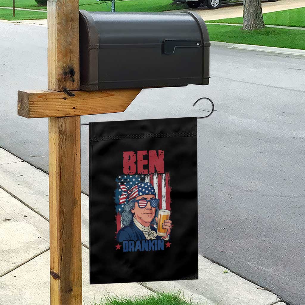 Benjamin Franklin Garden Flag Funny Ben Drankin American History