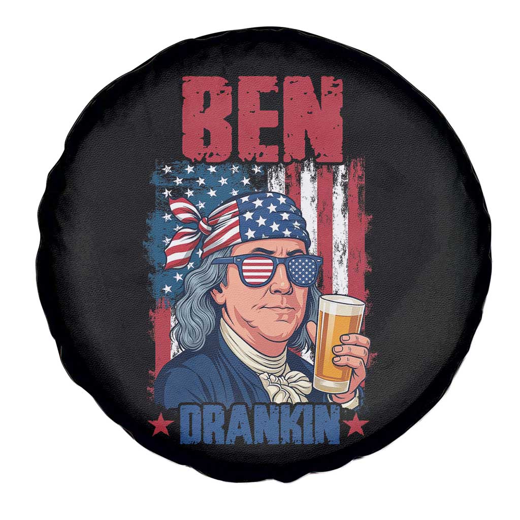 Benjamin Franklin Spare Tire Cover Funny Ben Drankin American History