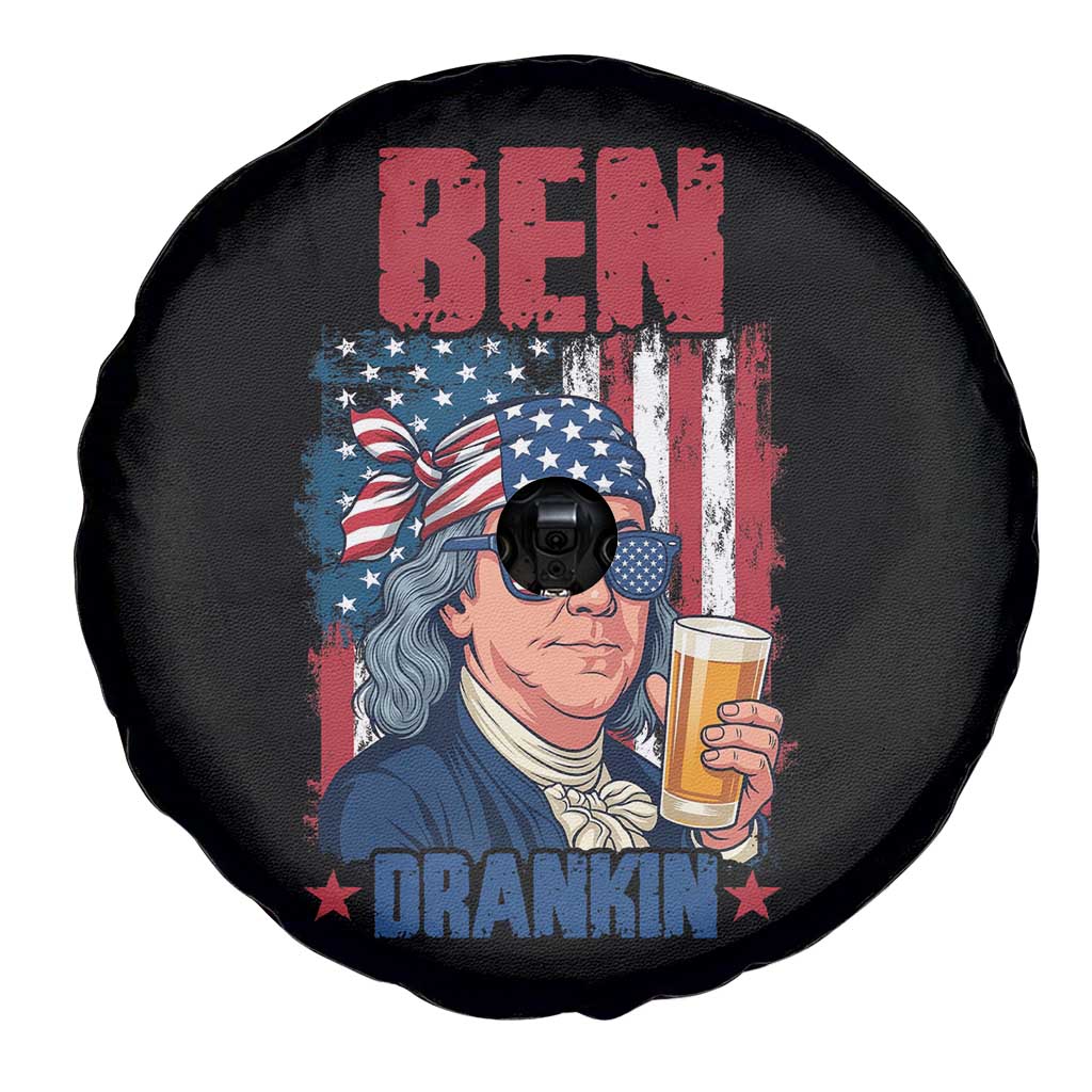 Benjamin Franklin Spare Tire Cover Funny Ben Drankin American History