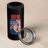 Benjamin Franklin 4 in 1 Can Cooler Tumbler Funny Ben Drankin American History