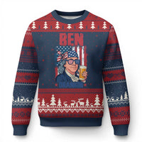 Benjamin Franklin Ugly Christmas Sweater Funny Ben Drankin American History