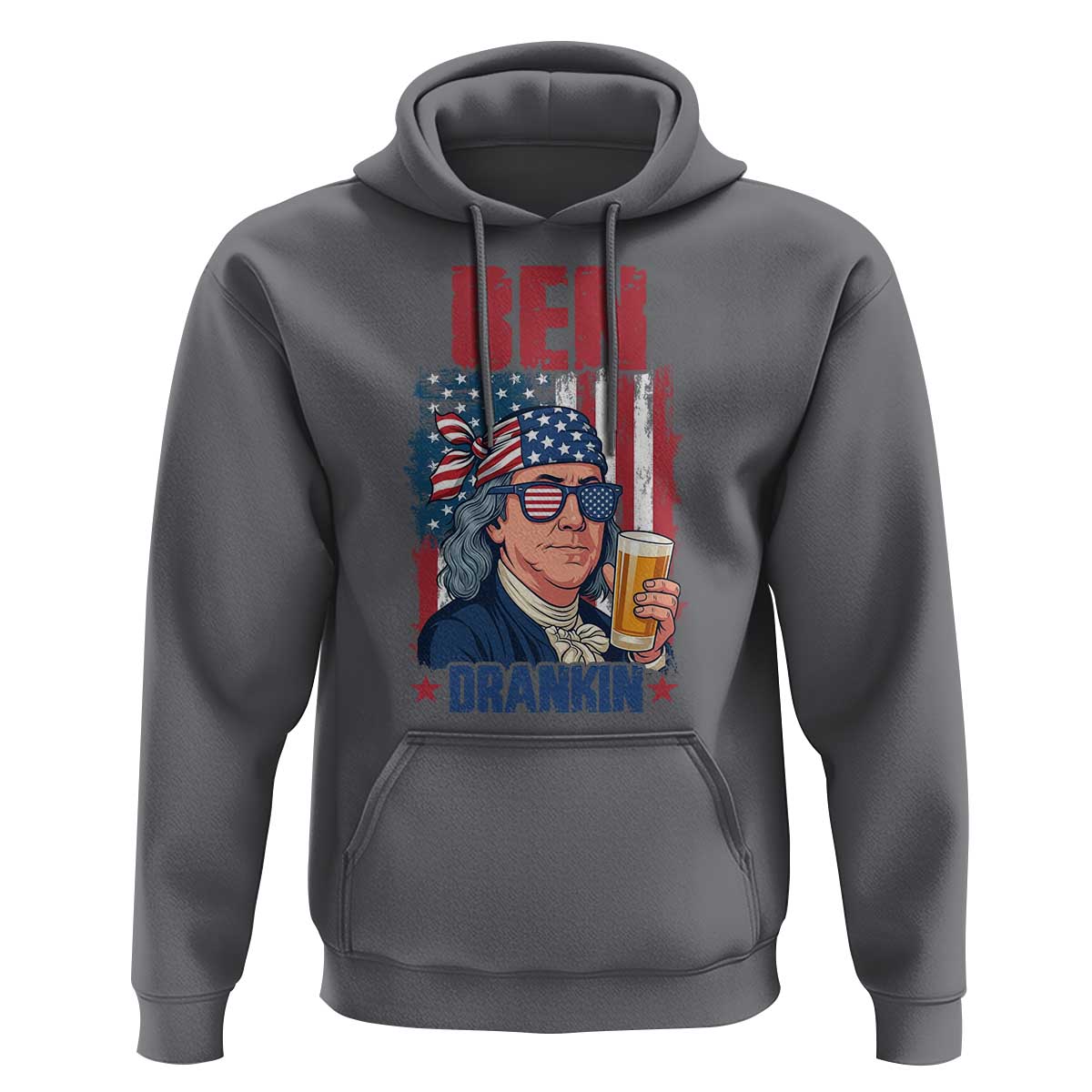 Benjamin Franklin Hoodie Funny Ben Drankin American History