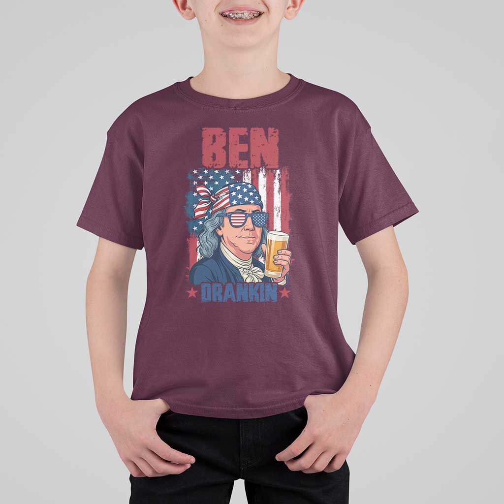 Benjamin Franklin T Shirt For Kid Funny Ben Drankin American History