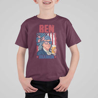 Benjamin Franklin T Shirt For Kid Funny Ben Drankin American History