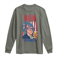 Benjamin Franklin Long Sleeve Shirt Funny Ben Drankin American History