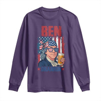 Benjamin Franklin Long Sleeve Shirt Funny Ben Drankin American History